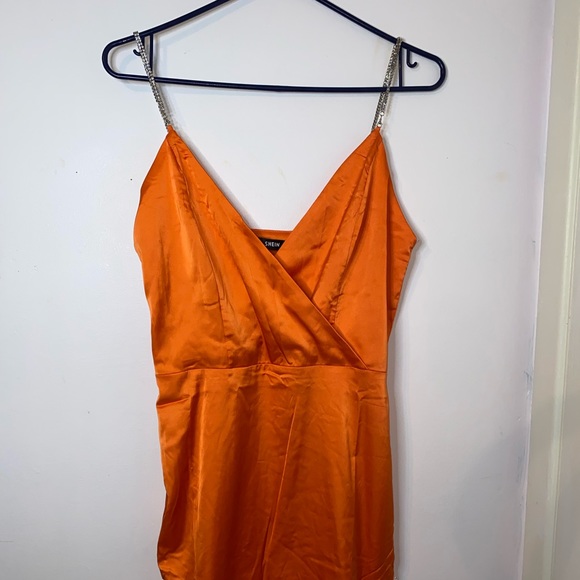 Orange Rhinestone Shein dress - Picture 2 of 3